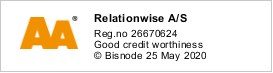 Our company is credit worthy according to Bisnode's credit assessment system that is based on a number of decision rules. This credit rating is updated on a daily basis, and always shows the current rating and date.